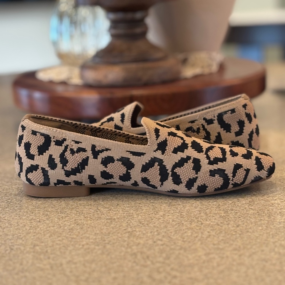 Women's Vivaia Samantha Leopard Print Loafers - Black and Tan - Picture 5 of 6